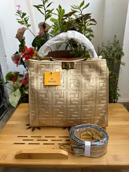Fndi Golden Bag
