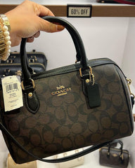 Coach Rowan Satchel in Signature Canvas