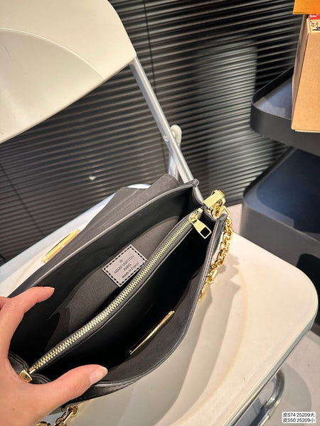 Louis vuitton black flap bag