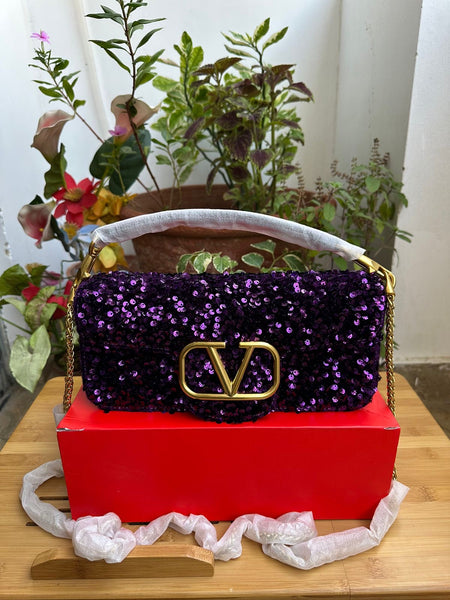 VLTN Purple Studs Edition Bag Latest Model 2025
