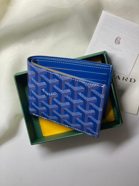 Goyard Blue men wallet Leather