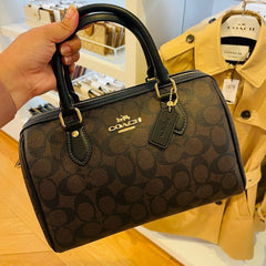 Coach Rowan Satchel in Signature Canvas