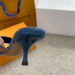 LV Denim Presbyopia Cat and Slippers
