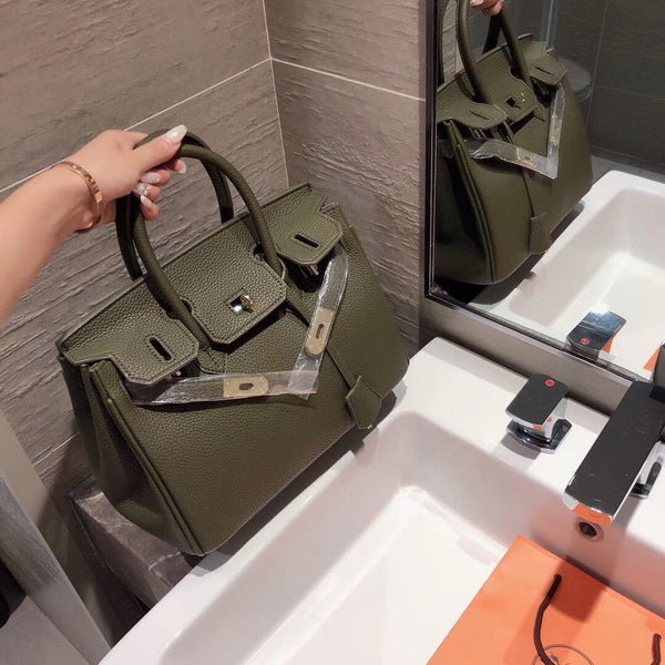 Hermes Brikin olive green