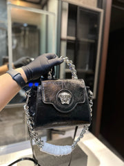 V Side handbag
