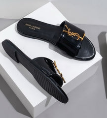 YSL black edition slipper