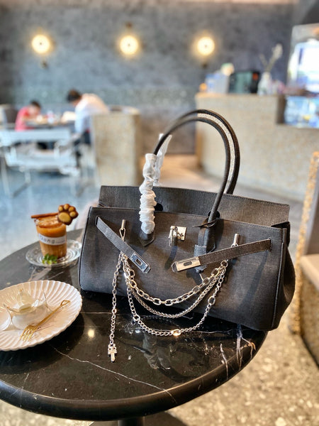 Hermes brikin black version handbag