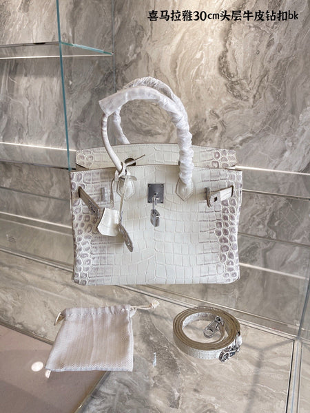 Hermes white brinkin handbag