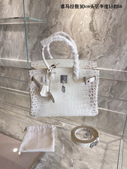 Hermes white brinkin handbag