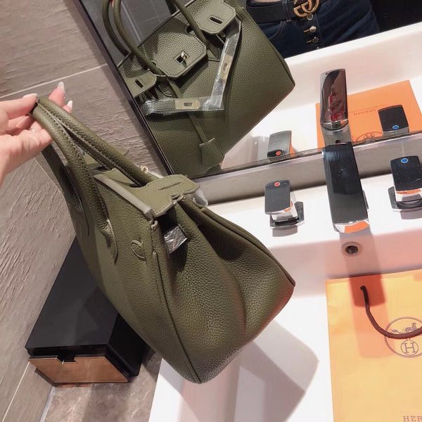 Hermes Brikin olive green