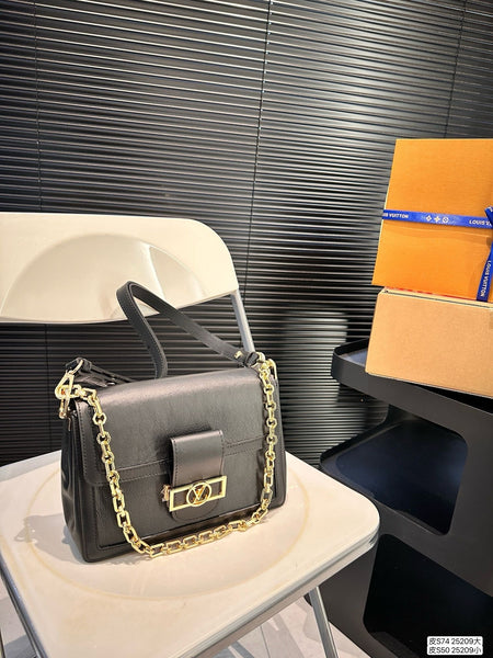 Louis vuitton black flap bag