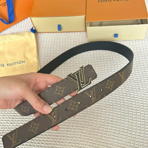 LV Latest Edition Leather Belt