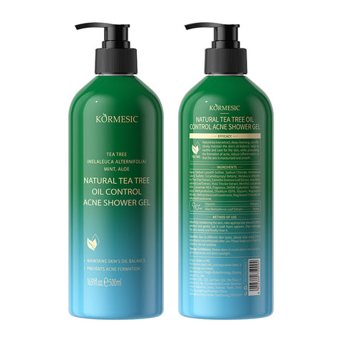 Kormesic Natural tea tree acne shower gel