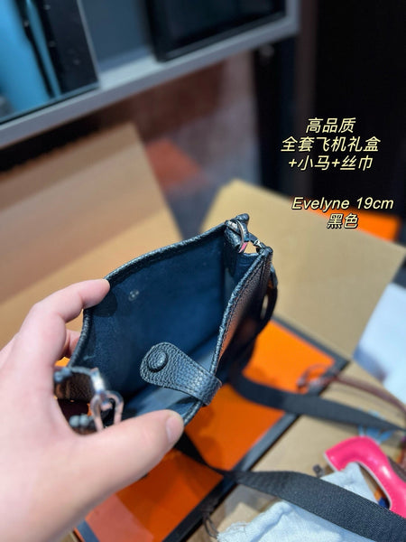 H Evelyne black handbag