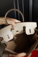Hermes brikin khaki handbag