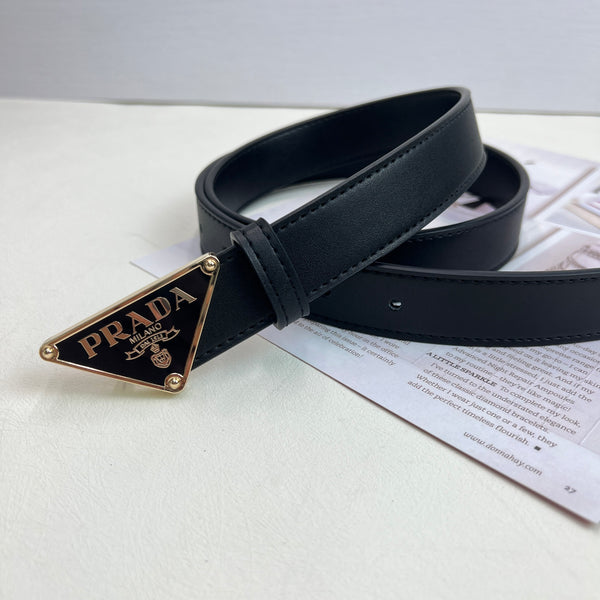 Leather Prda Black With logo