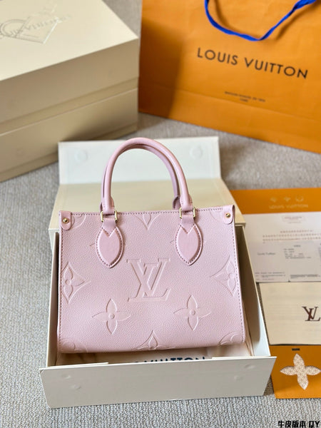 LV pink OTG handbag