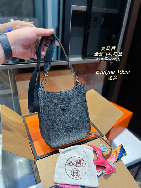 H Evelyne black handbag