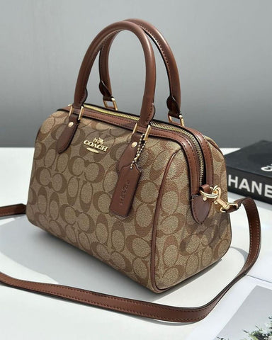 Coach Rowan Satchel in Signature Canvas