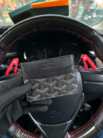 Gyrd black card holder Limited Edition Leather