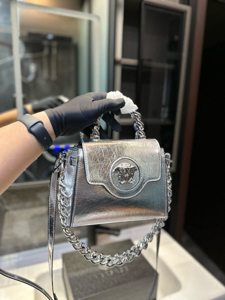 V Side handbag