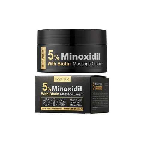 Kormesic hair growth and scalp strong Minoxidil with biotin cream massage