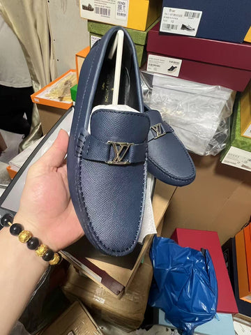 LV blue Edition leather Shoe 2025
