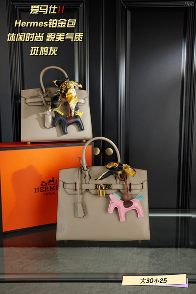 Hermes brikin khaki handbag