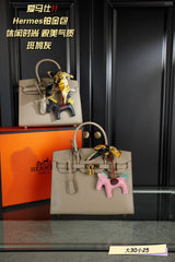 Hermes brikin khaki handbag