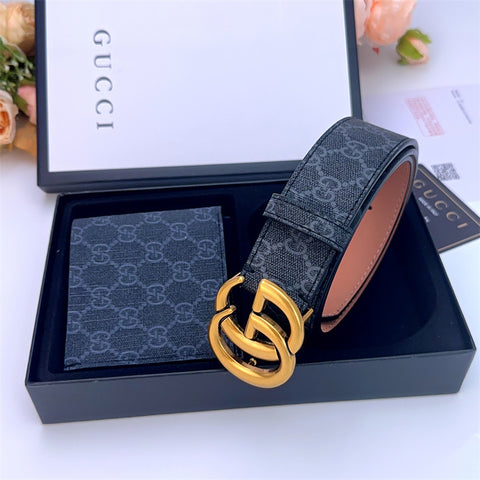 G Belt with wallet Leather set