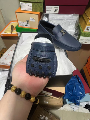 LV blue Edition leather Shoe 2025