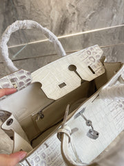 Hermes white brinkin handbag