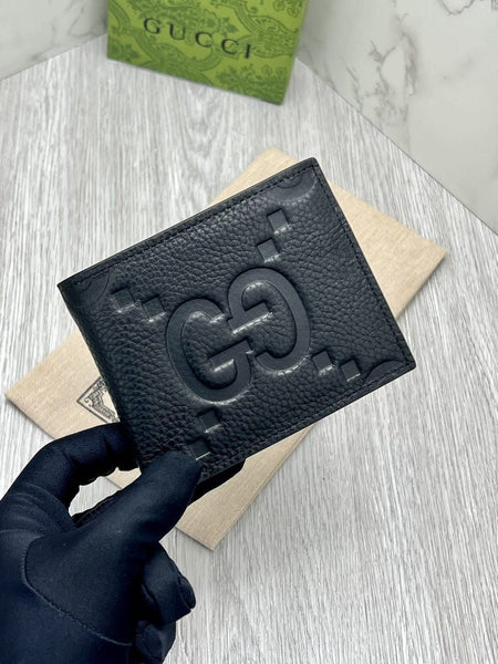 G Black Big GG Limited Edition Leather Wallet