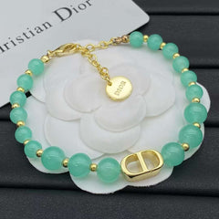 CD Floral Green Bracelet