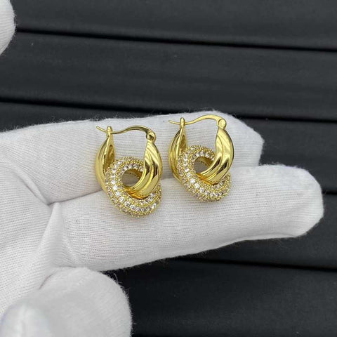 Celn Silver and Gold Earrings