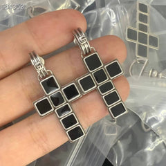 G Silver and Gold Earrings