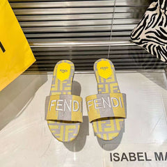 Fndi Flat Slipper