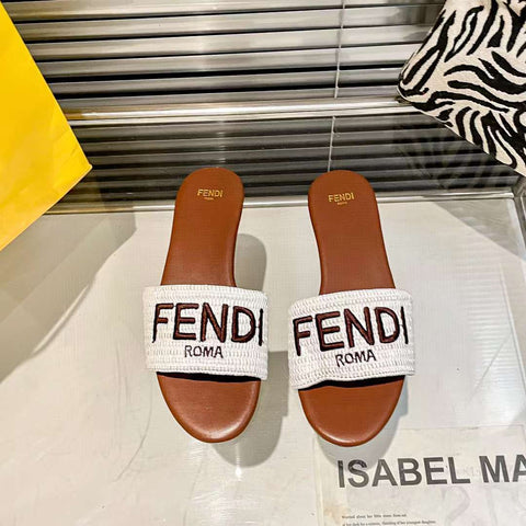 Fndi Flat Slipper